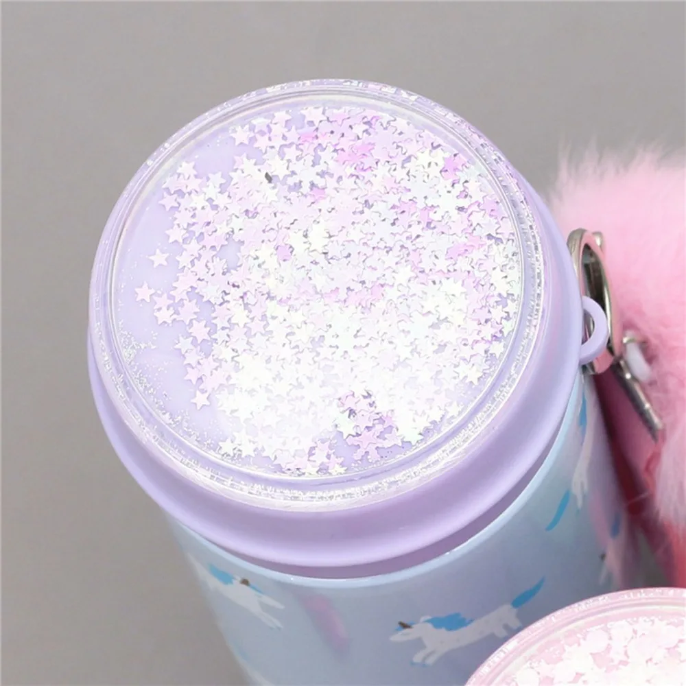 1 шт. детская Милая Радужная бутылка для воды с единорогом Спортивная пластиковая