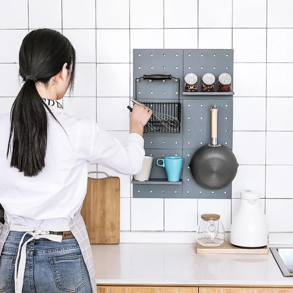 Современный пластиковый стеллаж для хранения декор гостиной кухни настенные