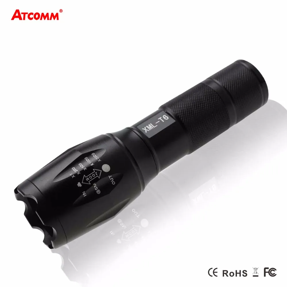 Высокий люмен XML T6 светодиодный фонарик IP65 Водонепроницаемый 5 режимов