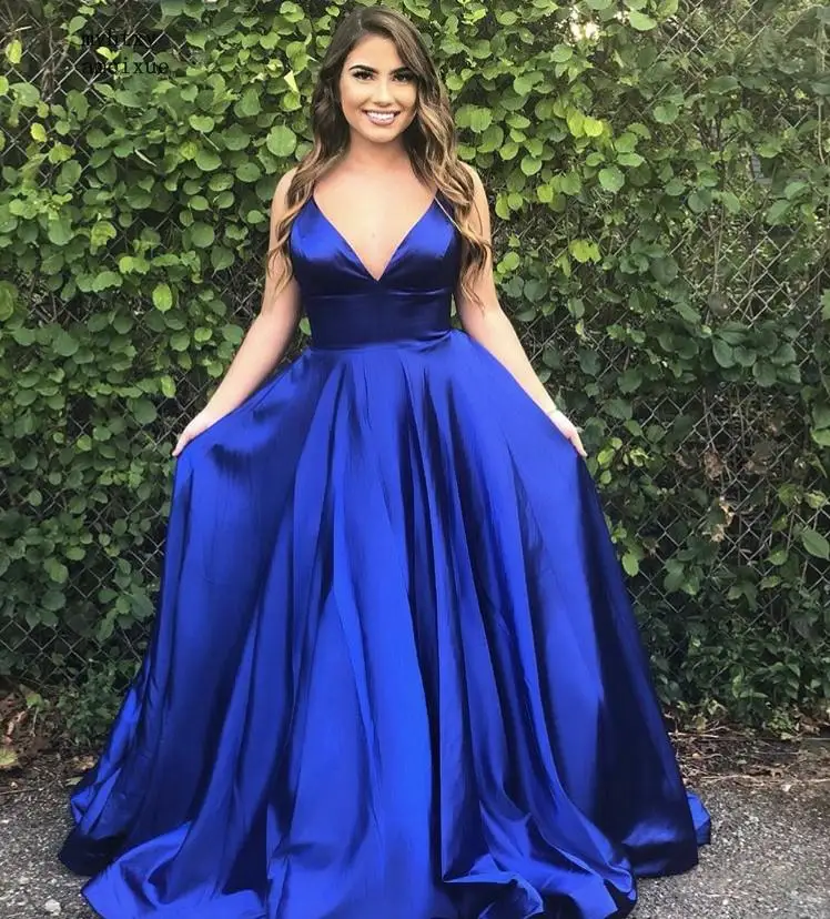 Китайские Сексуальные вечерние платья на бретельках с V образным вырезом и