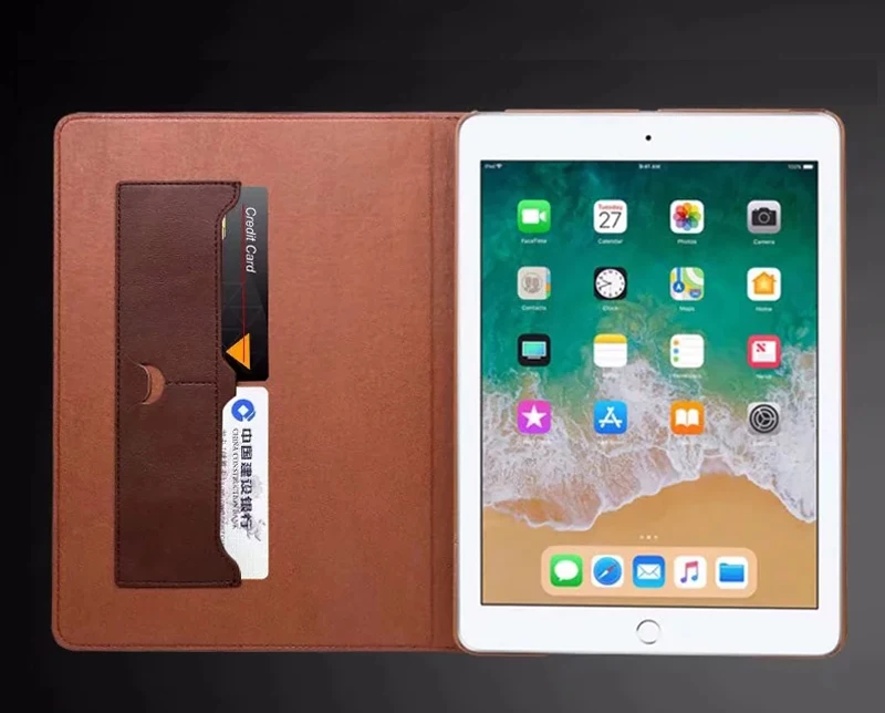 Античный чехол из ПУ кожи и ТПУ для нового iPad 9 7 дюйма 2017/2018 Air/Air 2 Pro EQHTX Bank