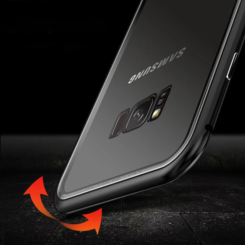 Магнитный чехол для samsung Galaxy A50 чехол закаленное Стекло 50 A70 A60 A30 A20 A10 S8 S9 S10 Note 9 8 A7 A6 J4 J6 плюс