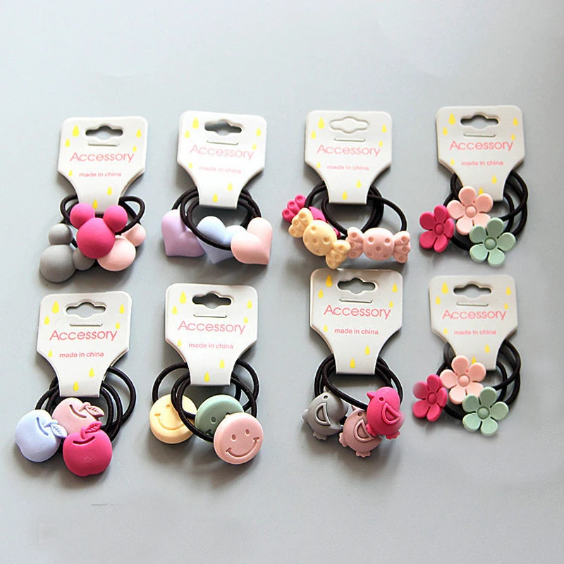 3 шт./компл. милые головные уборы принцессы Детские эластичные резинки для волос