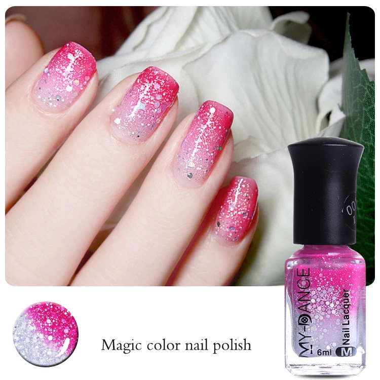 Термальный лак для ногтей меняющий цвет под воздействием температуры | Красота и