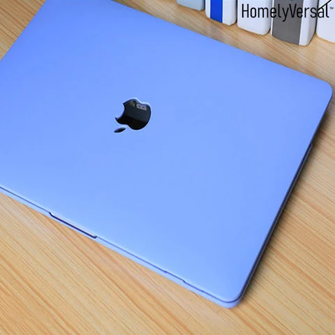 Простой защитный милый чехол для Macbook Pro Air 11 13 15 retina, защитный чехол для всего тела, милый чехол kawaii - Цвет: blue