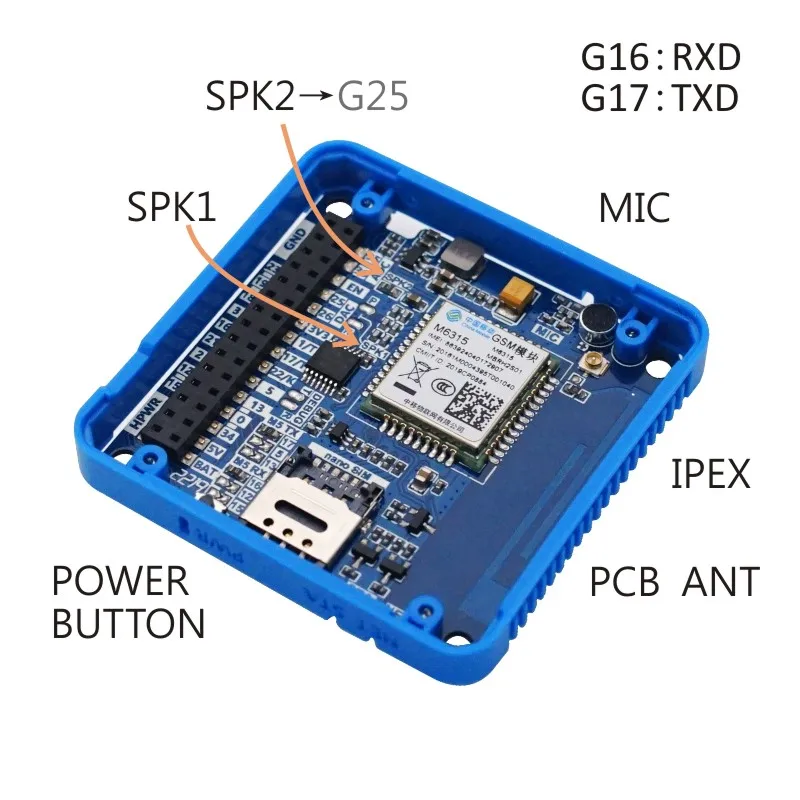 M5Stack Official GSM Module Industrial Wireless Communication GSM/GPRS M6315 | Компьютеры и офис