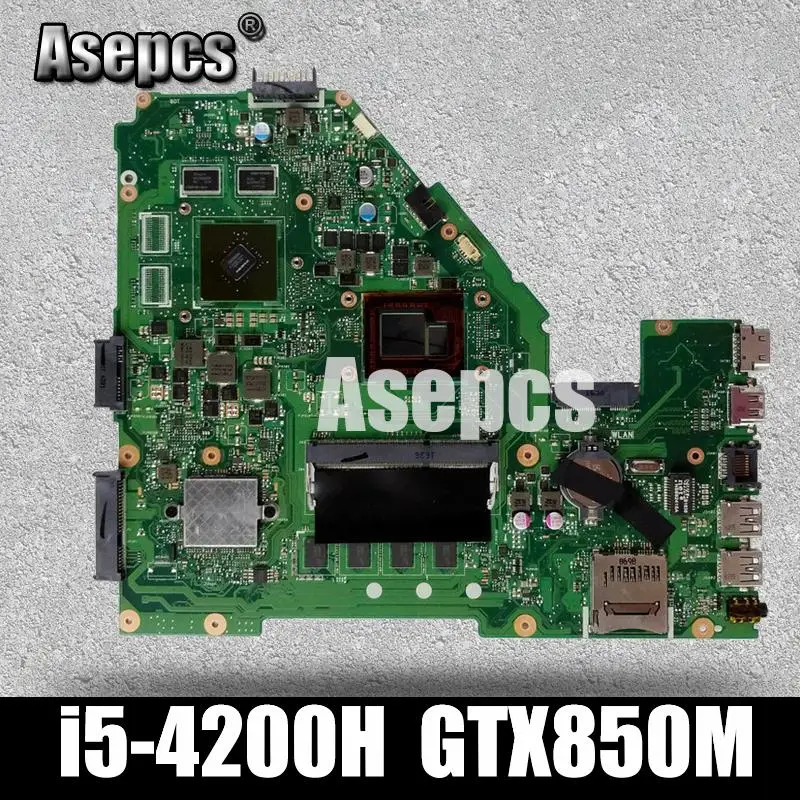 Asepcs X550JD X550JK материнская плата для ноутбука For Asus FX50J ZX50J A550J X550J X550 тест