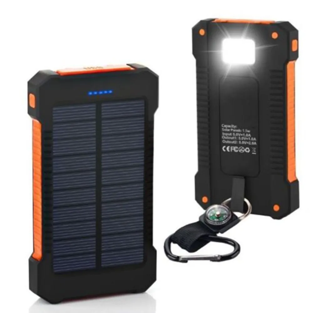 30000mah Портативное Солнечное Внешнее зарядное устройство батареи для путешествий