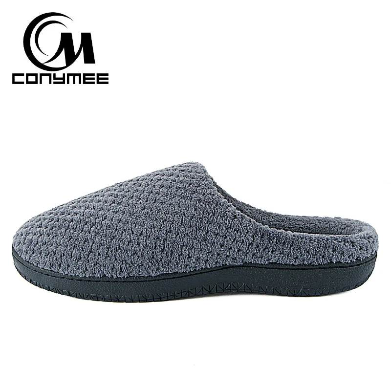 CONYMEE/зимние домашние тапочки мужская повседневная домашняя обувь большие