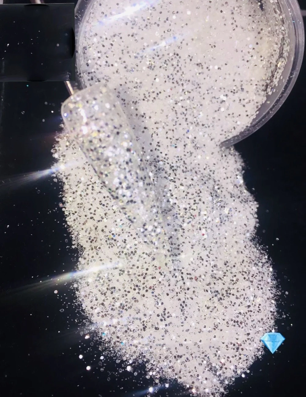 3-в-1 Алмазный Блестящий массивный микс гель для дизайна ногтей/акрил 50 г/пакет