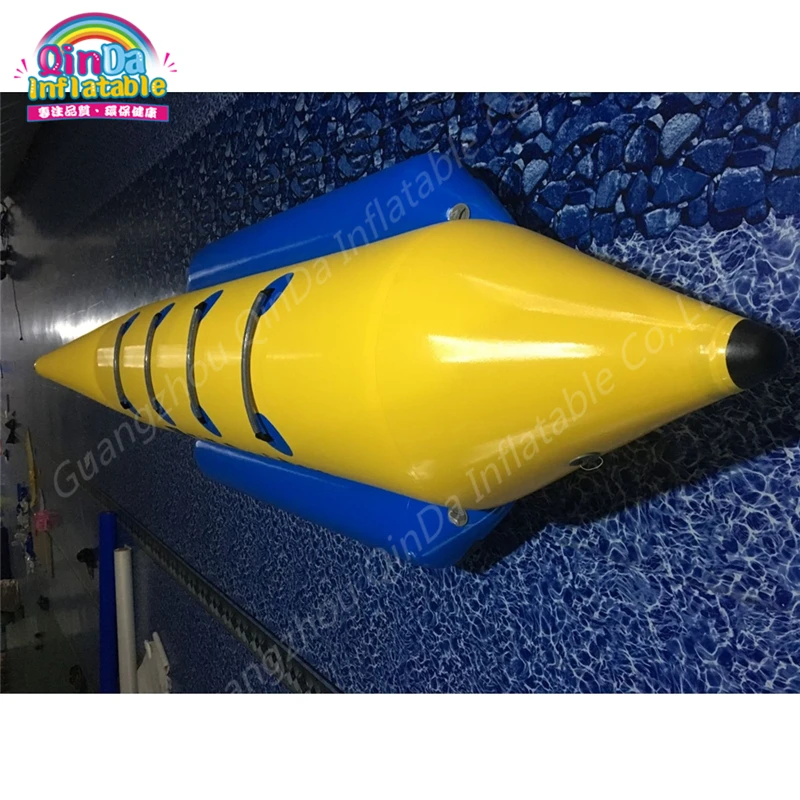 Однотрубная надувная Банановая лодка для 4 человек сидящая сверху пластиковая