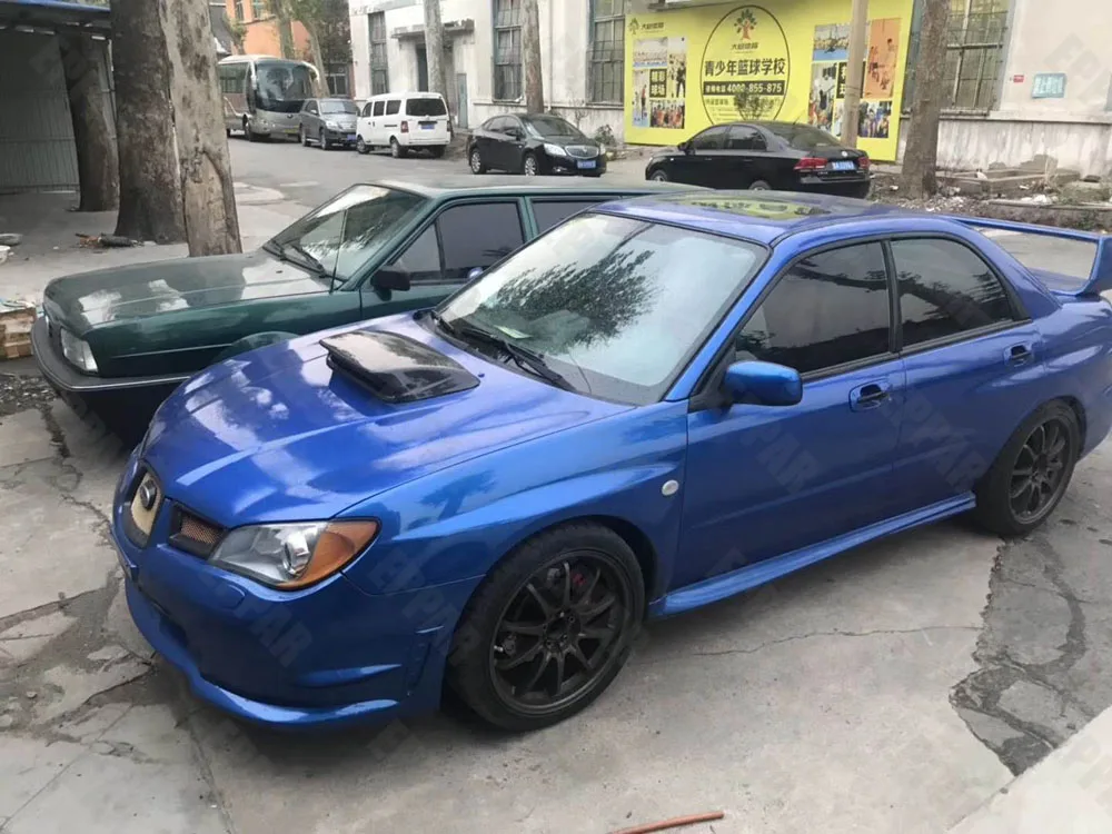 Ковш капота из углеродного волокна для 2006-2007 Subaru Impreza WRX Sti
