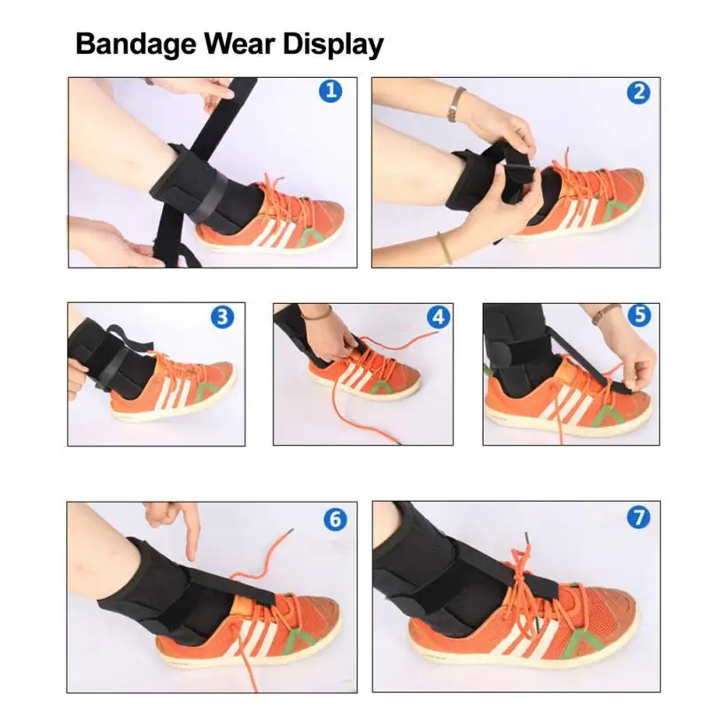Фиксатор для ног Регулируемый Plantar шина фиксатор лодыжки коррекция поддержка защитный ремень Ортез день и ночь шина брекеты