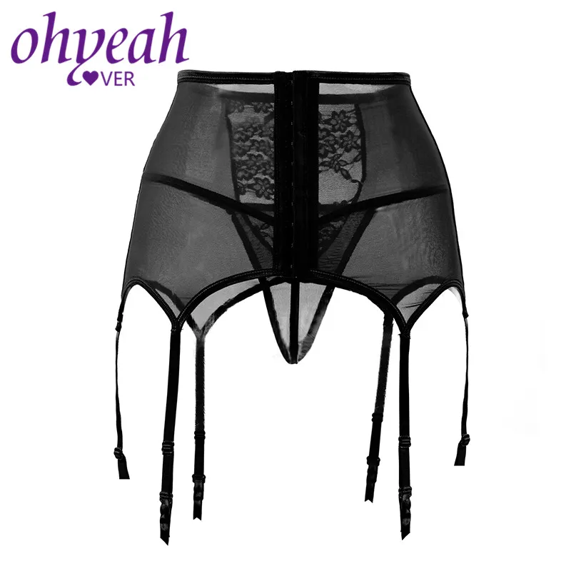 Ohyeahlover, сексуальная Кружевная подвязка, трусики, женское нижнее белье, высокая талия, подтяжки, женские сексуальные, размера плюс, пояс для чулок, PM5140