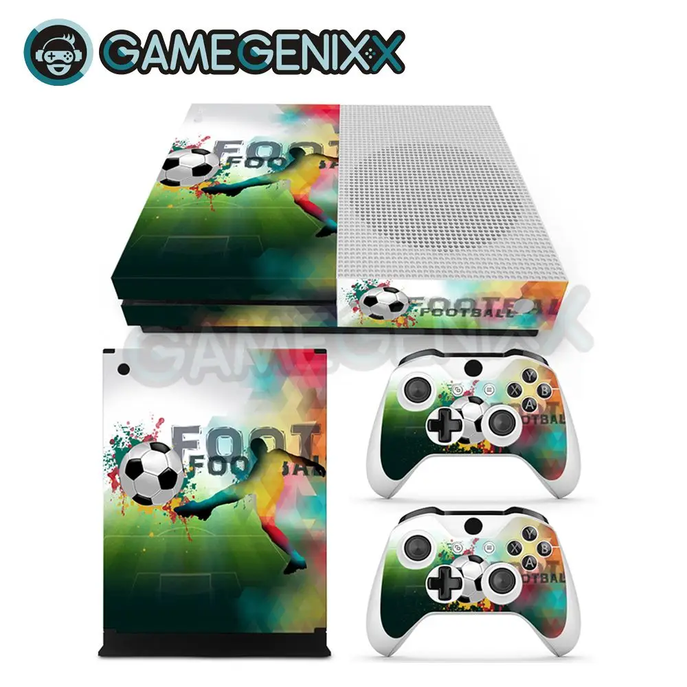 Наклейка на кожу GAMEGENIXX Виниловая наклейка для Xbox One Slim консоль и 2 контроллера