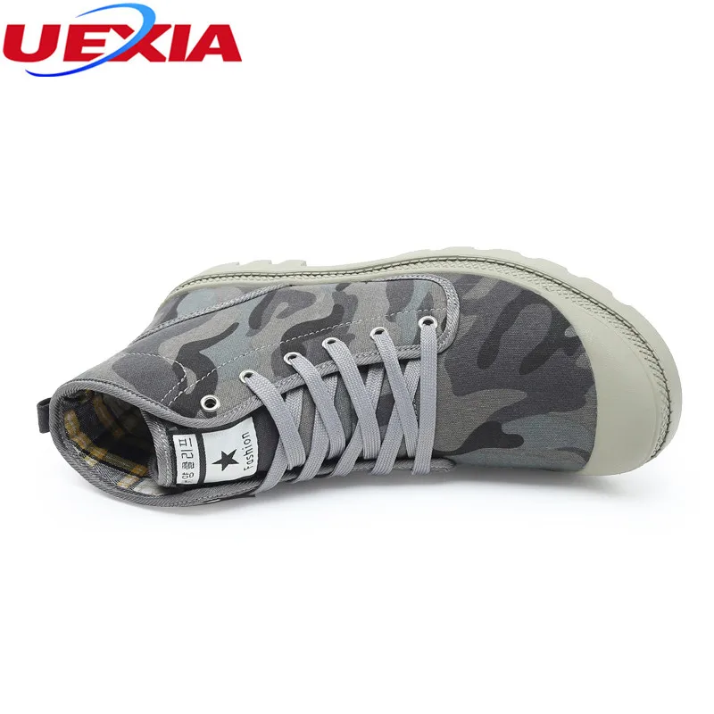 UEXIA уличная спортивная обувь работы до середины икры мужские ботинки Молодежные