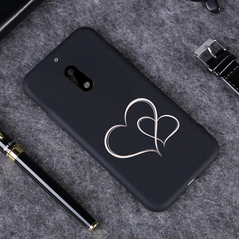Soft Silicone TPU Case For Nokia 2 3 5 6 2018 Back Cover 6.1 2.1 3.1 5.1 5X 7 Plus Cases Black Matte Pattern Covers |
