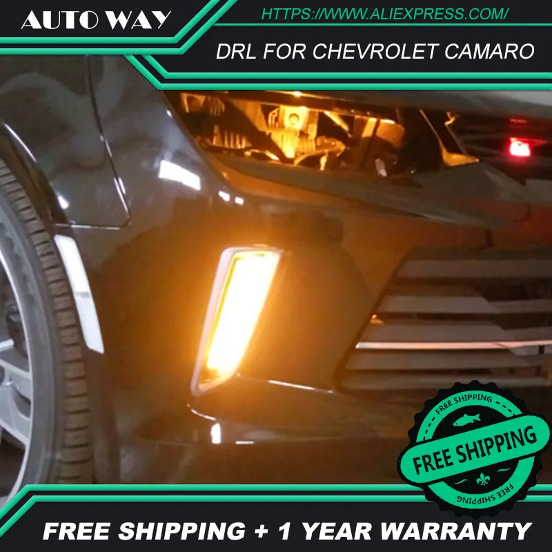 Чехол для Chevrolet camaro супер яркость Chevrolet camaro Противотуманные фары автомобиля DRL 12 В светодиодный дневной свет дневного света