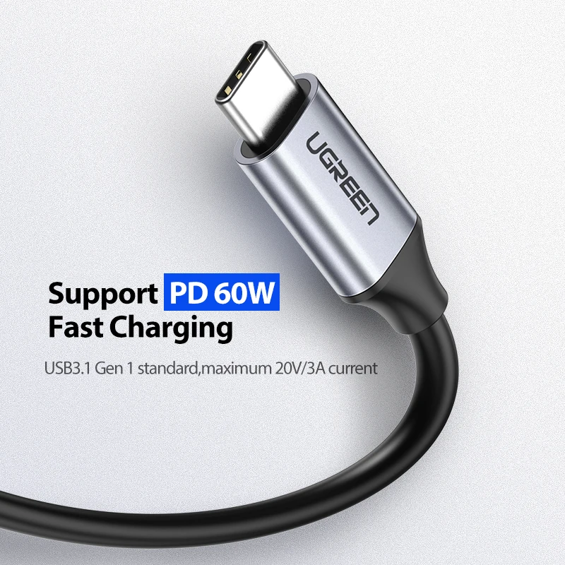 Ugreen Тип USB c 3.1 USB c штекерным Тип-C кабель Мужской быстро Зарядное устройство кабель для сяо 4c Nexus 5x, nexus 6 P, OnePlus 2, zuk Z1, Nokia N1