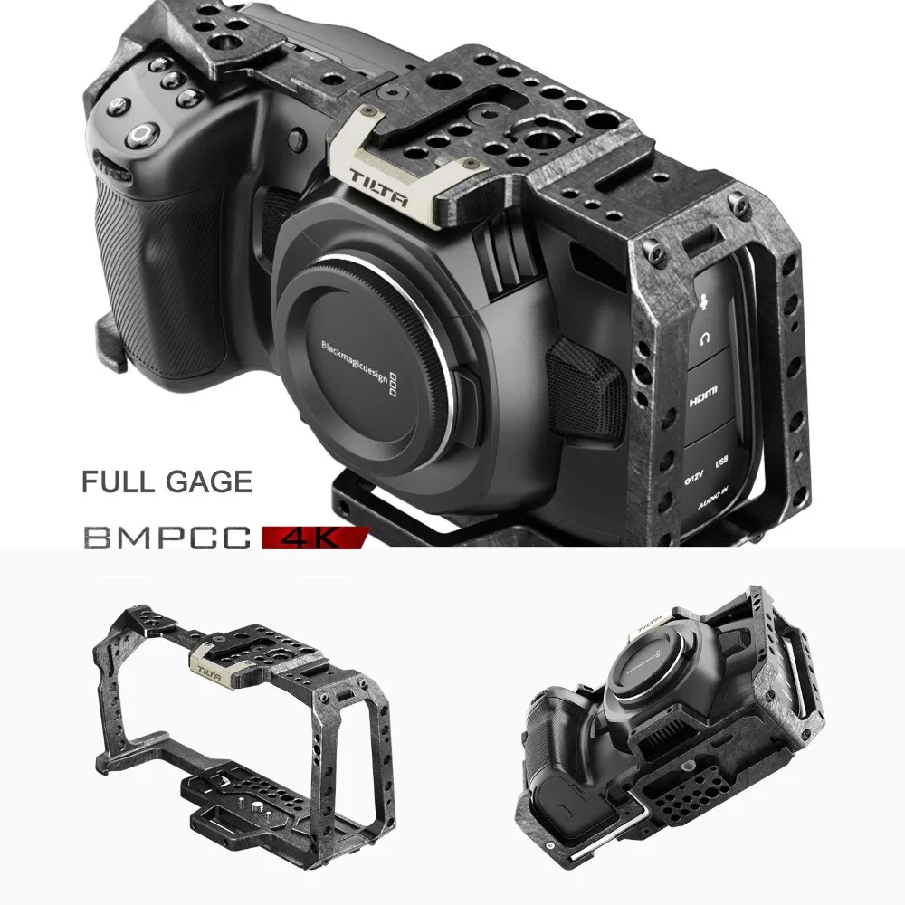 TILTA TA-T01-FCC Полная Клетка BMPCC 4K тактическая штурмовая клетка для Blackmagic Pocket cinema camera полная защитная Броня