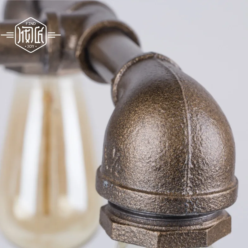 Лофт американский промышленный стиль индивидуальная труба настольная лампа