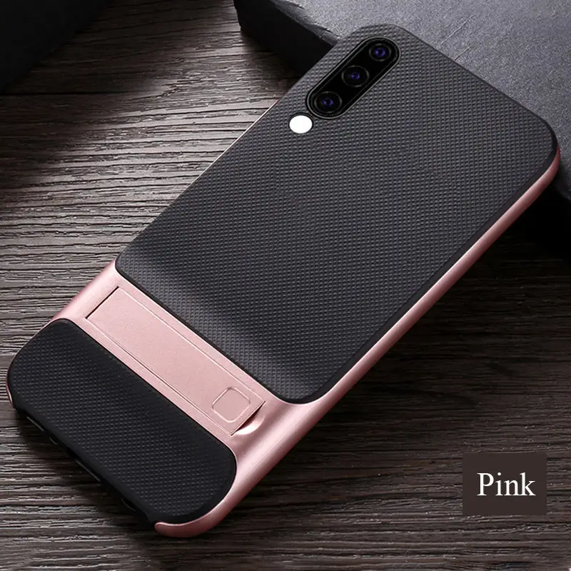 Black and Pink Робот тонкий Etui для Coque samsung A50 чехол samsung A10 чехол Galaxy M30 крышка 2 в 1 задняя оболочка для samsung Galaxy A50 чехол M20 - Цвет: Black and Pink