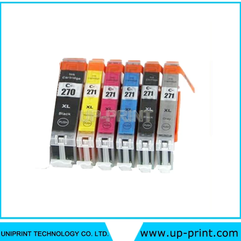 До 6 шт. PGI270 CLI271 совместимые картриджи для Canon MG7720 PIXMA TS9020/TS8020 с чипом full ink PGI 270 CLI 271
