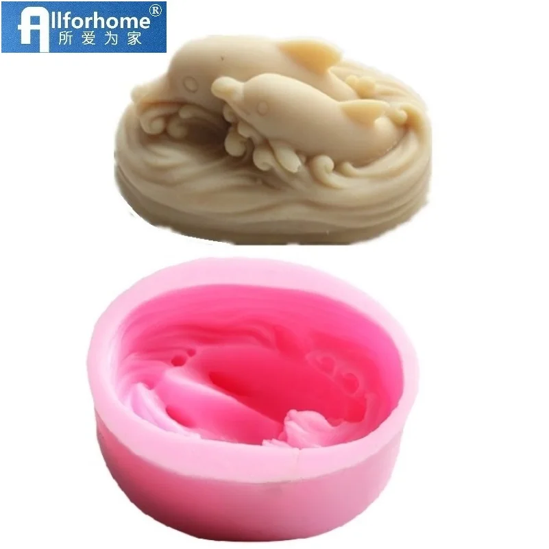 Силиконовая форма для мыла в виде дельфина шоколада свечи и | Дом сад