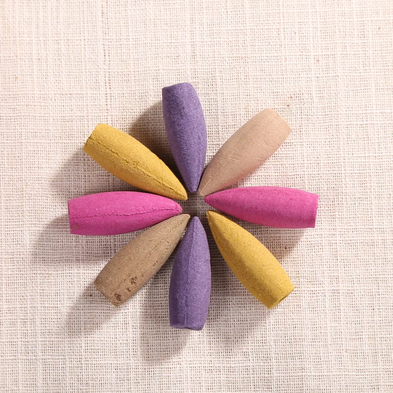 Смешанный конус для благовоний с естественной башней рефлюкса 20 шт. Большой 3 5