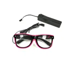 Принадлежности для дня рождения, для танцевальной вечеринки, украшения очков, EL Wire Rave, очки, 20 штук, оптовая продажа, продукт