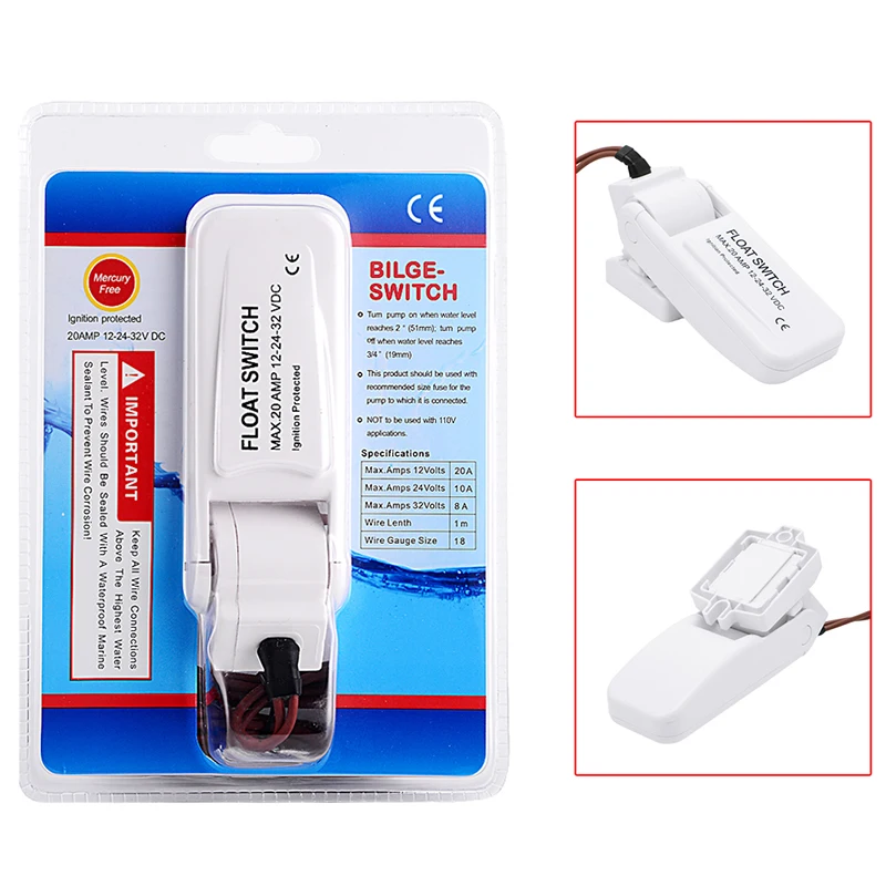 

20 AMP Automatic Electric Pump Float Switch DC12V Level Controller