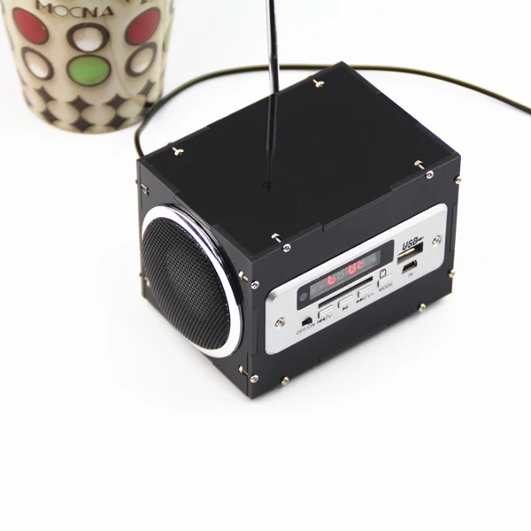 CLAITE DIY Мини AUX радио MP3 многофункциональный bluetooth беспроводной небольшой усилитель мощности динамик Комплект DC 5 в 2*3 Вт