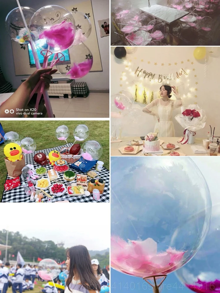 100p перо+ 1p 12 дюймов BoBo шар прозрачный ПВХ шар DIY Свадьба День Рождения Вечеринка Рождество украшение Гелиевый шар 5 Вт