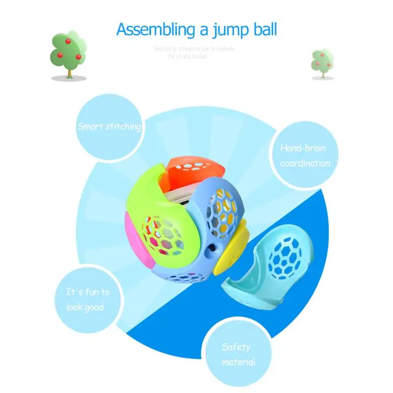Шарики для прыжков со светодиодным освещением самовсасывающие шарики Fusion Jumper Power