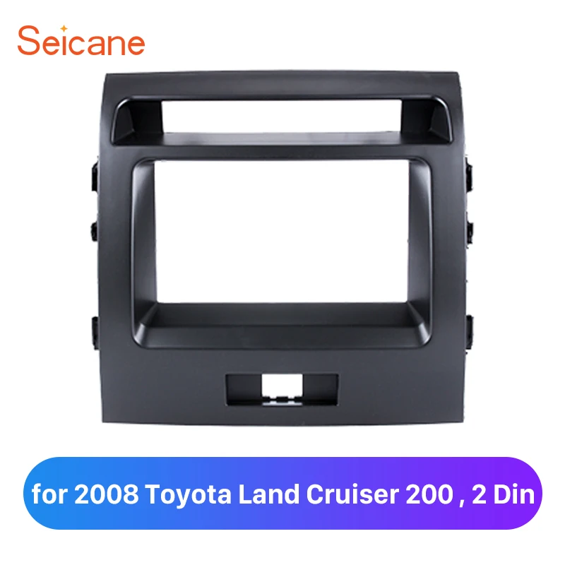 Seicane двойная Din панель приборной панели сменная Накладка для 2008 Toyota Land Cruiser 200
