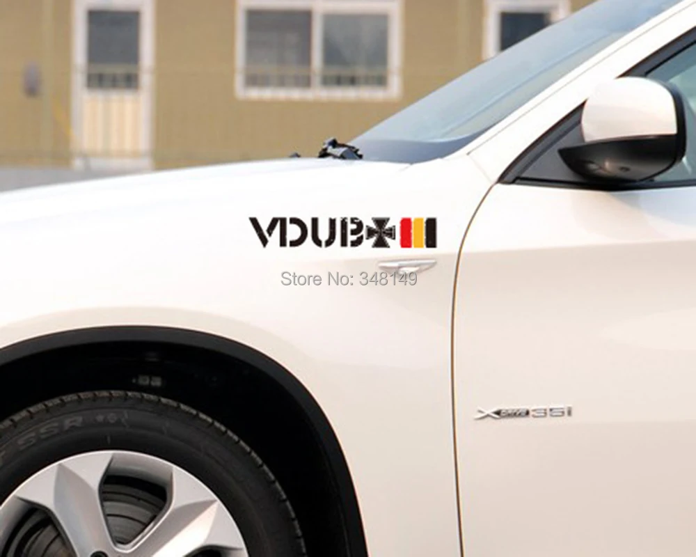 Автомобильные аксессуары Aliauto VDUB Cross с немецким флагом светоотражающие