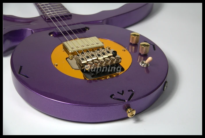 Электрогитара металлик Фиолетовый Цвет принц SH пикапы с золотым маркадистом