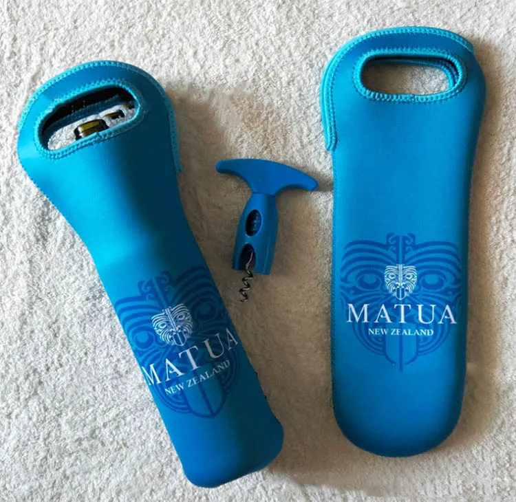 Custom Design Red Wine Cooler Bag For Bottle Neoprene Cover Insulated Drink Sleeve Holder Waterproof |