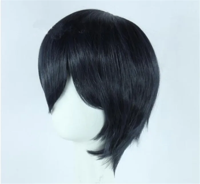 Аниме Haikyuu! Волейбол Tobio Kageyama короткий черный косплей костюм парик жаростойкий