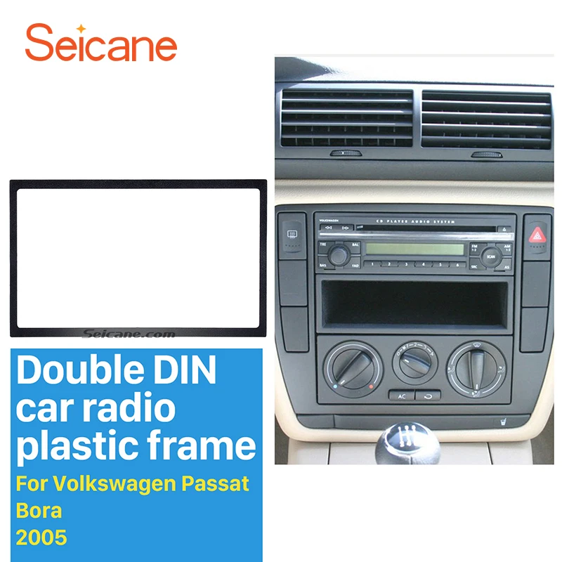 

Автомагнитола Seicane, 2 Din, автомобильная облицовка, DVD, GPS, стереоплеер, декоративная рамка для 1998-2015 VW Volkswagen 178*102 мм, рамка