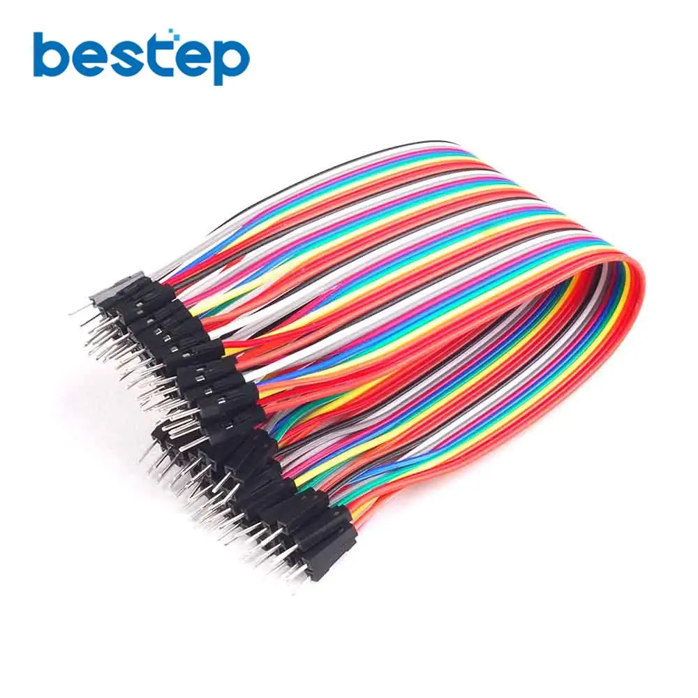Кабель Dupont 40 шт. в ряд 21 5 см 2 54 мм 1Pin 1P перемычка Папа папа|40pcs dupont cable|jumper male to malecable |
