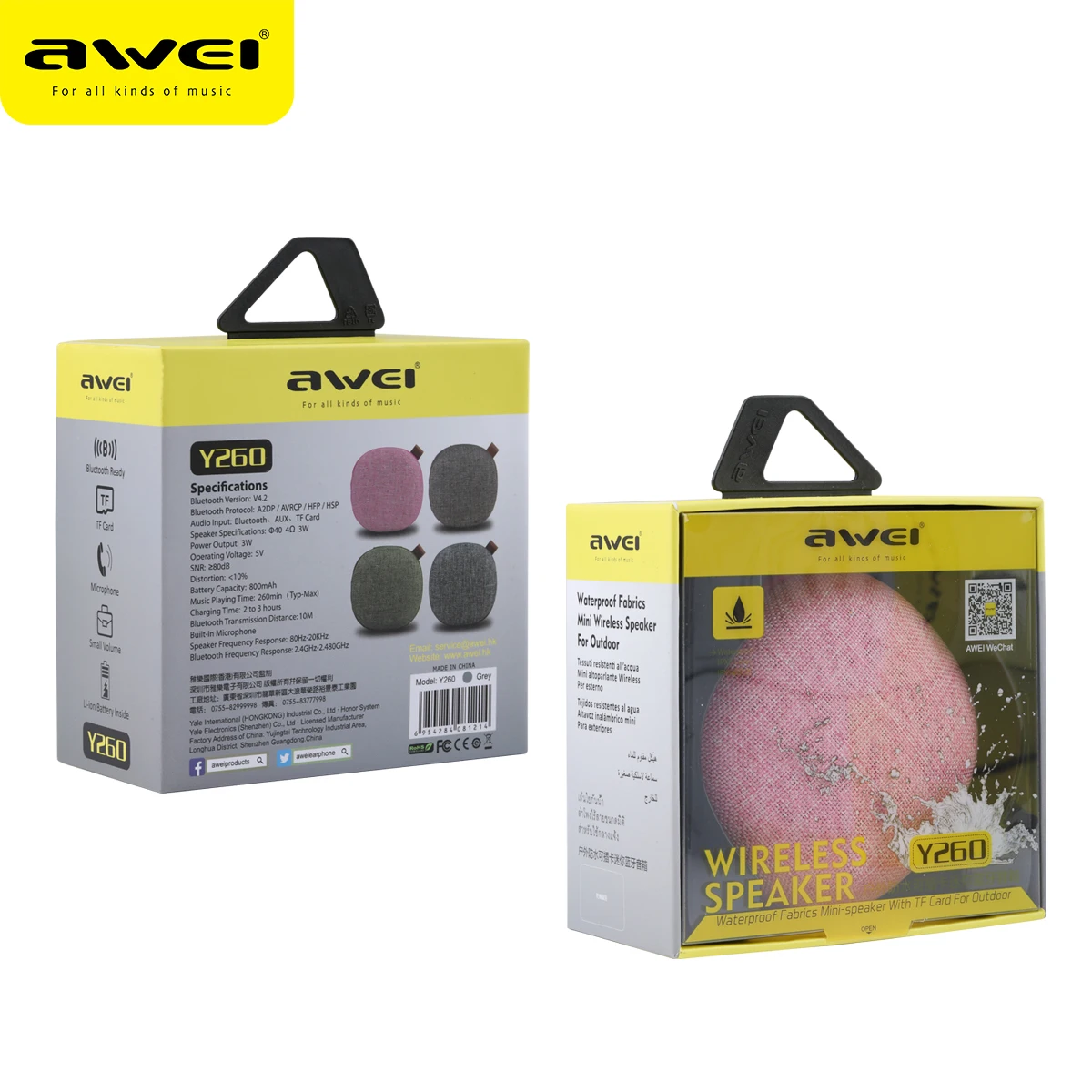 Bluetooth-динамик портативный беспроводной громкий динамик Hi-Fi стерео объемный