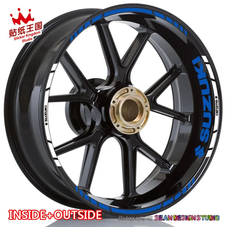 Для GSXR GSX R1000 750 600 GSXS S1000 Hayabusa GSX1300R v strom SV1000 650 колеса Стикеры Светоотражающие
