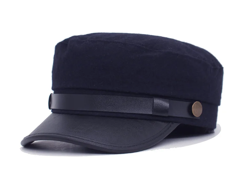 AETRUE модные шапки в стиле милитари для женщин Gorras из искусственной кожи одноцветные Восьмиугольные шляпы для женщин девочек плоский верх Черная Женская Бейсболка