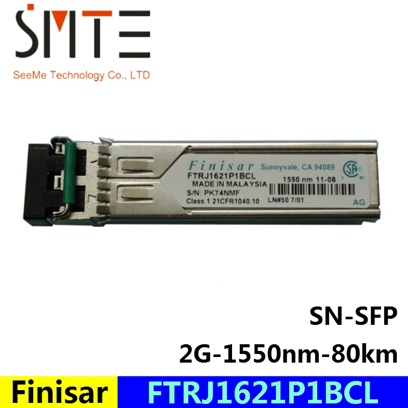 

Волоконно-оптический трансивер Finisar FTRJ1621P1BCL 2G-1550nm-80km SFP