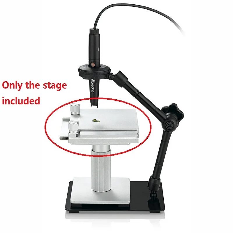 Микроскоп прецизионный сценический двухсторонний маршрут Механическая