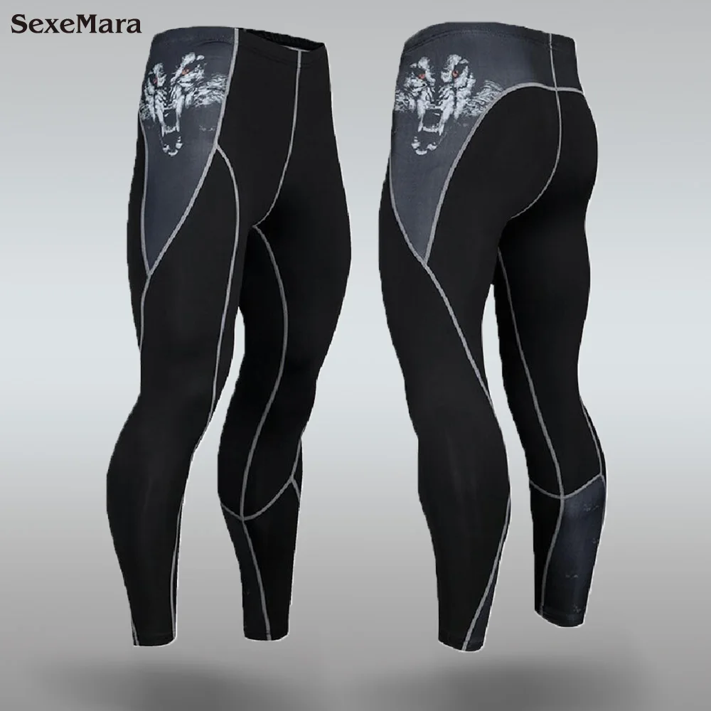 Trousers Компрессионный мужской спортивный костюм для бега, леггинсы для бега, одежда для фитнеса, спортзала, спортивная одежда для мужчин - Цвет: Trousers