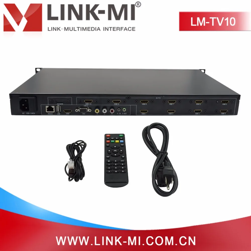 LINK MI 2x5 5x2 настенный видеоконтроллер USB/HDMI/VGA/AV TV процессор 10 ТВ показывает