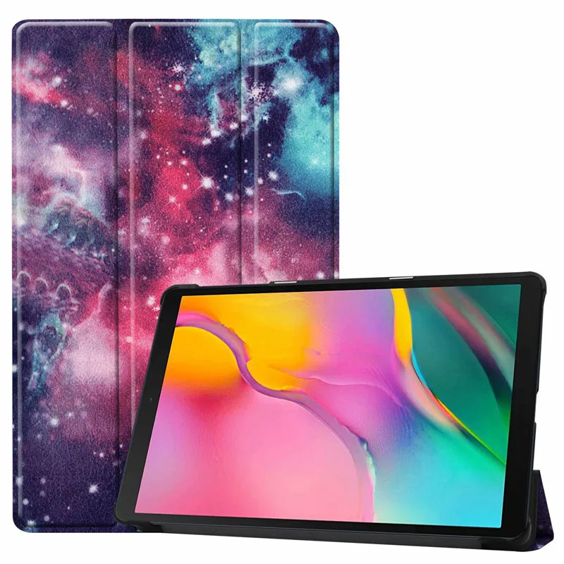 Для samsung Galaxy Tab A 10,1 чехол с подставкой и держателем откидная крышка TabA 10,1 дюймов SM-T510 T515 тонкий защитный чехол