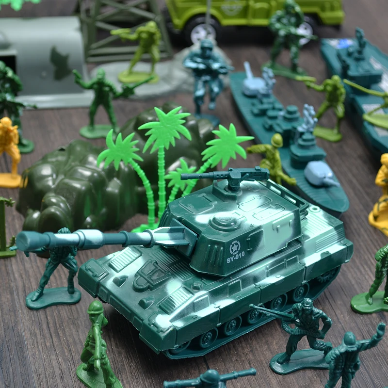 Новая и странная игрушка солдатская модель военные войны сцена имитация детская